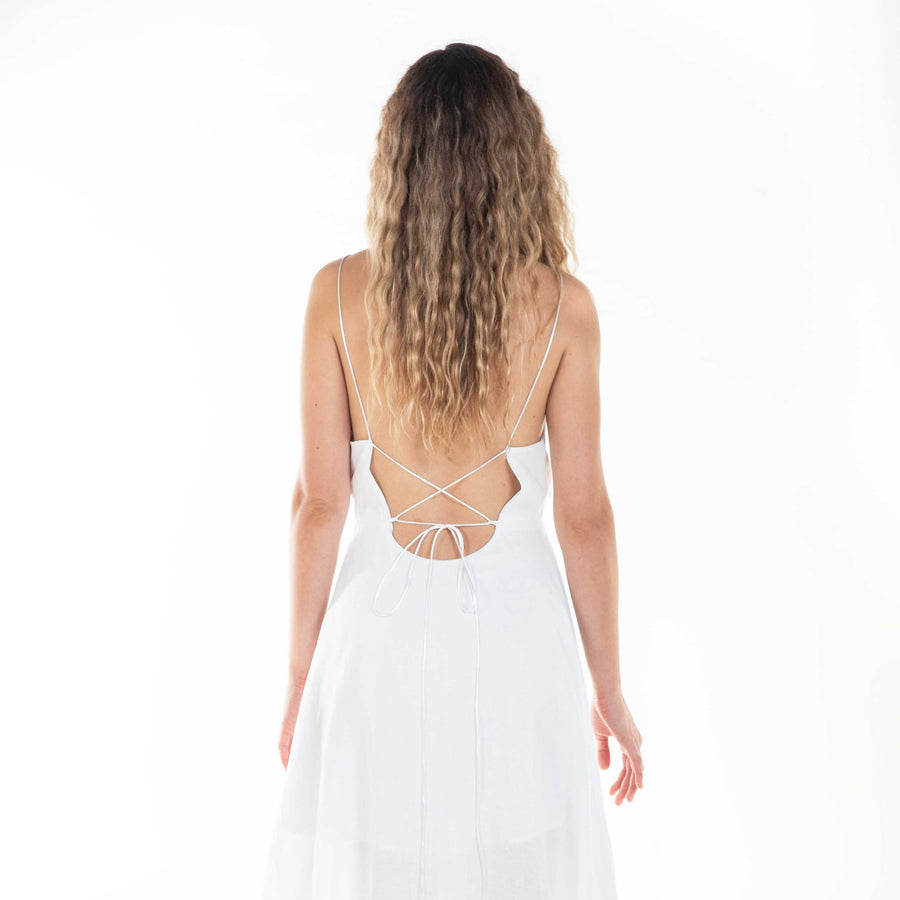 eureka dress in white