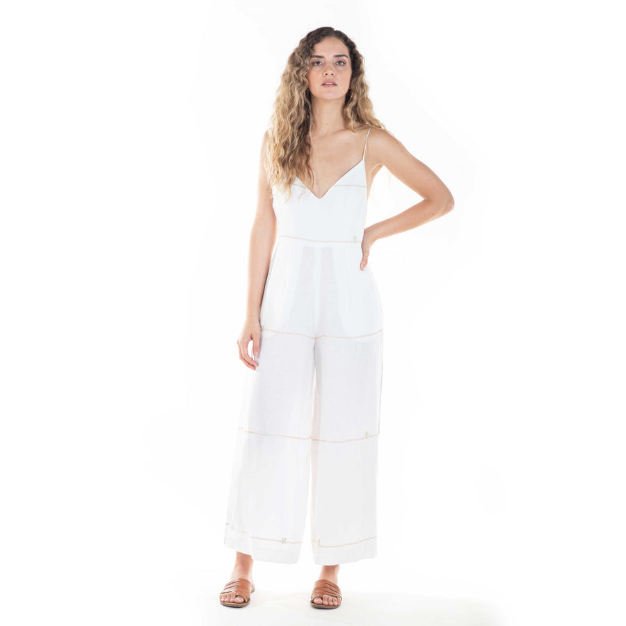 pacífico jumpsuit in white